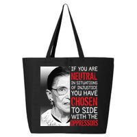 Injustice Ruth Bader Ginsburg Notorious RBG Quote 25L Jumbo Tote