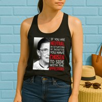 Injustice Ruth Bader Ginsburg Notorious RBG Quote Womens Tank Top