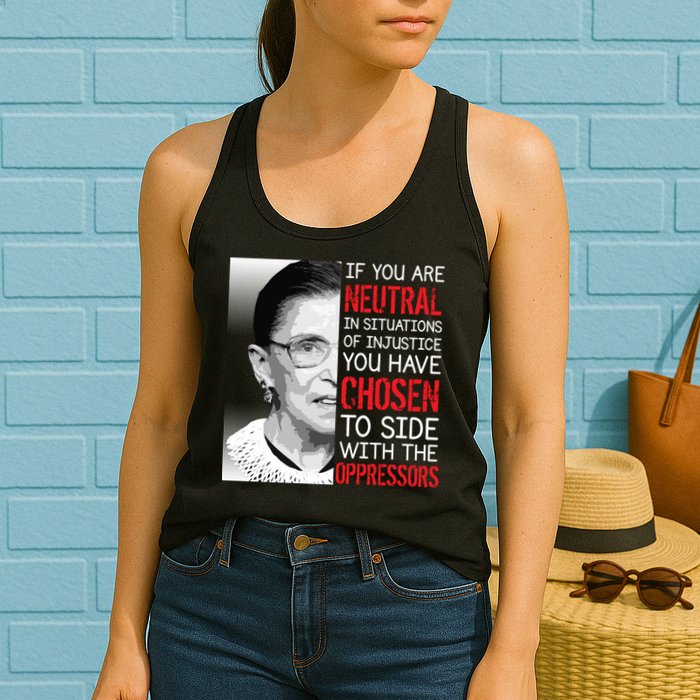 Injustice Ruth Bader Ginsburg Notorious RBG Quote Womens Tank Top