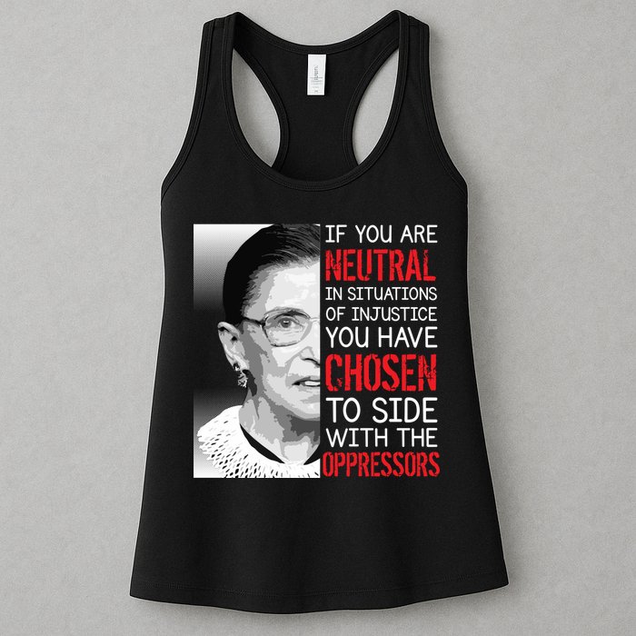 Injustice Ruth Bader Ginsburg Notorious RBG Quote Womens Tank Top