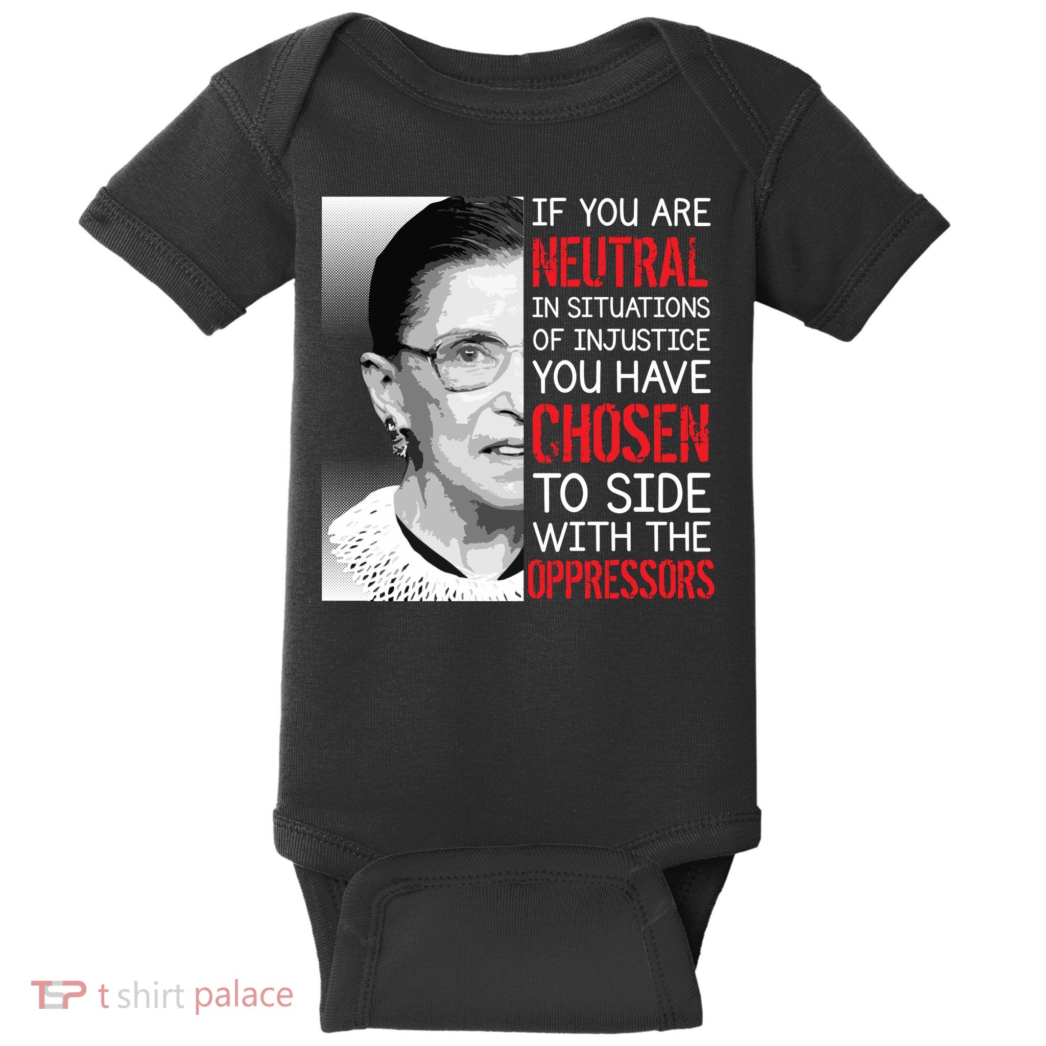 Injustice Ruth Bader Ginsburg Notorious RBG Quote Baby Bodysuit