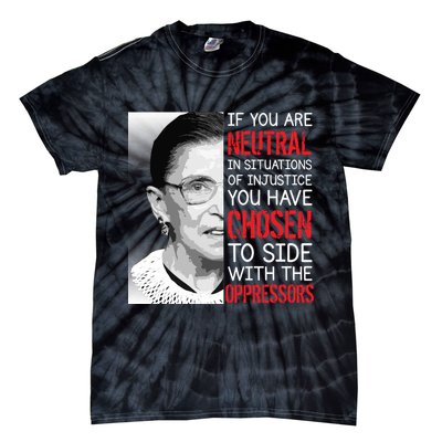 Injustice Ruth Bader Ginsburg Notorious RBG Quote Tie-Dye T-Shirt