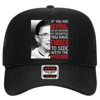 Injustice Ruth Bader Ginsburg Notorious RBG Quote Trucker Hat