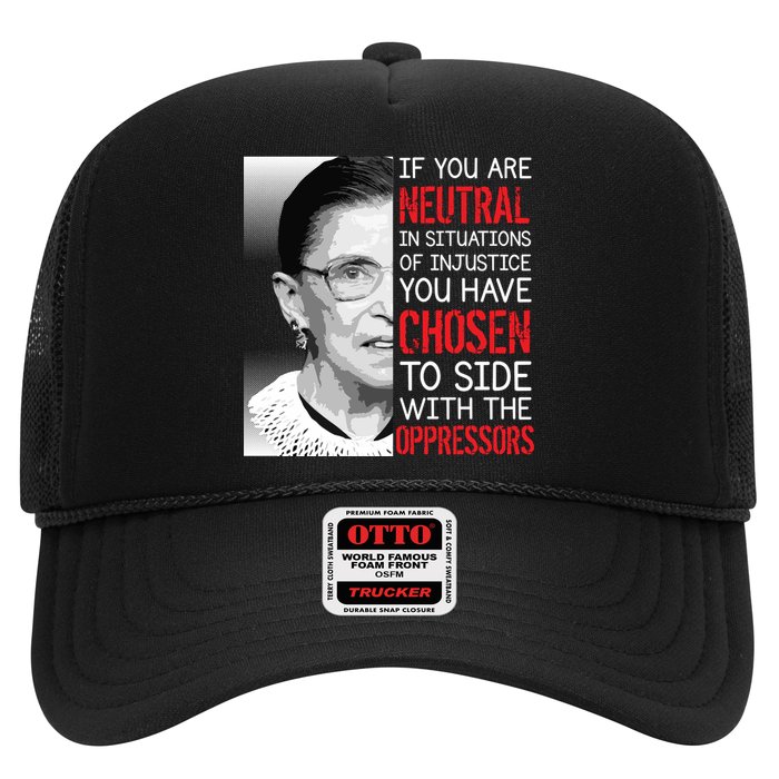 Injustice Ruth Bader Ginsburg Notorious RBG Quote Trucker Hat