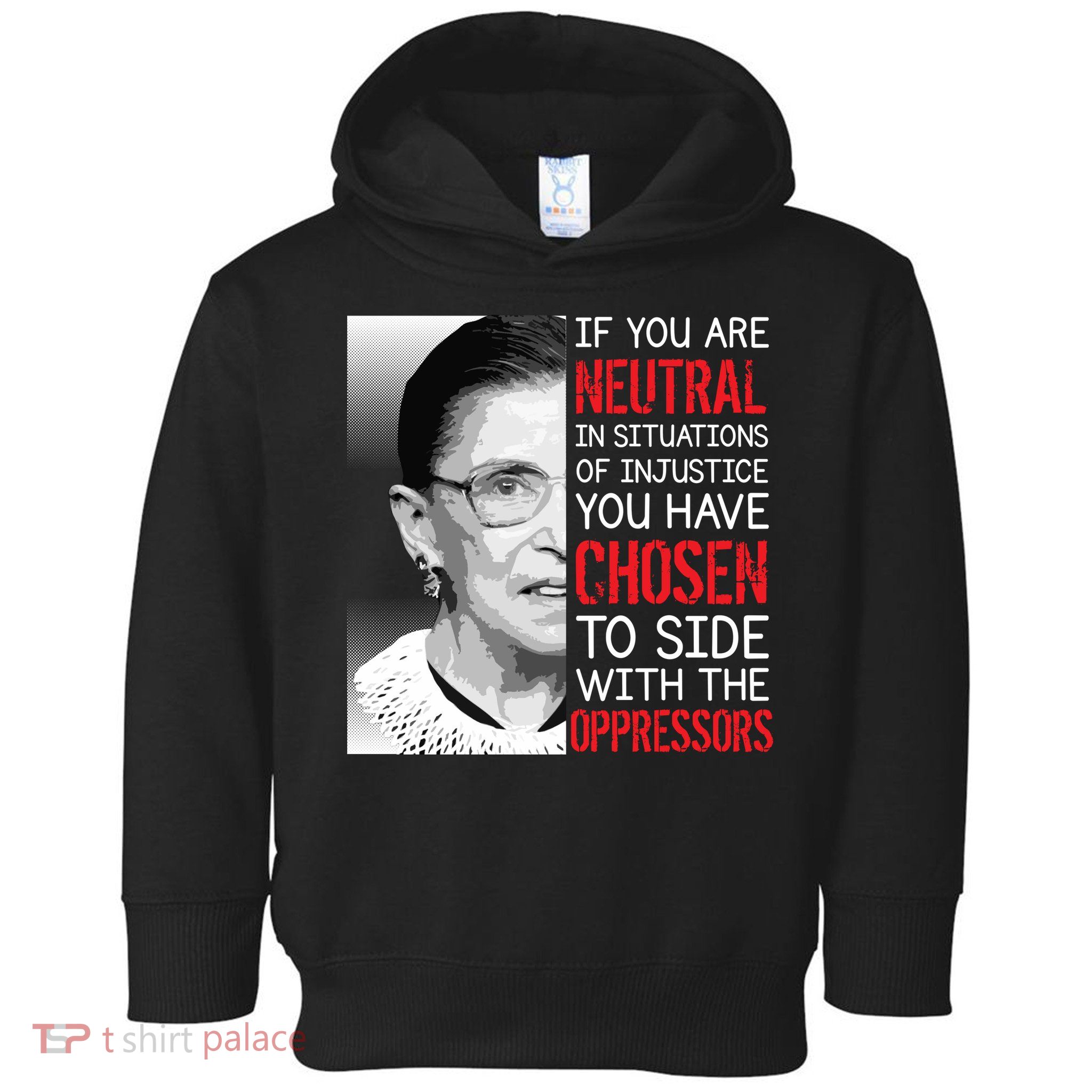 Injustice Ruth Bader Ginsburg Notorious RBG Quote Toddler Hoodie