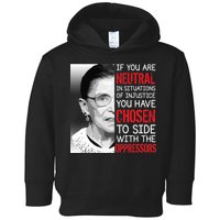 Injustice Ruth Bader Ginsburg Notorious RBG Quote Toddler Hoodie