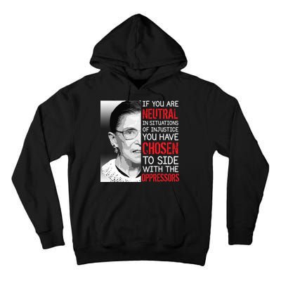 Injustice Ruth Bader Ginsburg Notorious RBG Quote Tall Hoodie