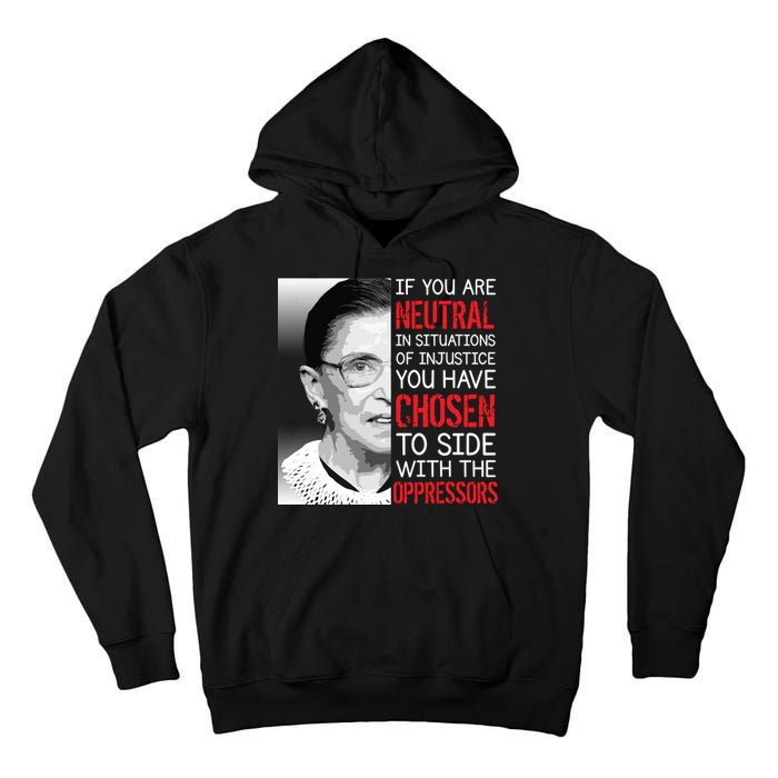 Injustice Ruth Bader Ginsburg Notorious RBG Quote Tall Hoodie