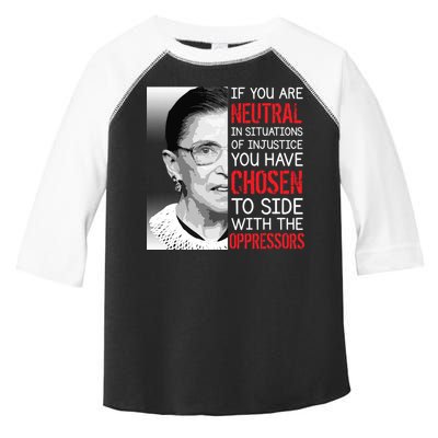 Injustice Ruth Bader Ginsburg Notorious RBG Quote Toddler Fine Jersey T-Shirt