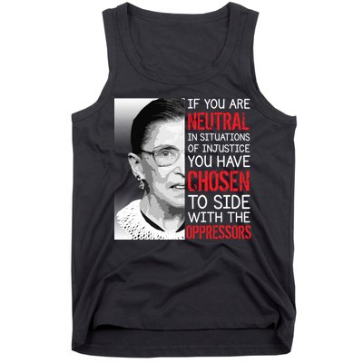 Injustice Ruth Bader Ginsburg Notorious RBG Quote Tank Top