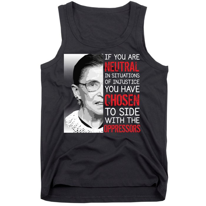 Injustice Ruth Bader Ginsburg Notorious RBG Quote Tank Top