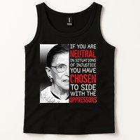 Injustice Ruth Bader Ginsburg Notorious RBG Quote Tank Top