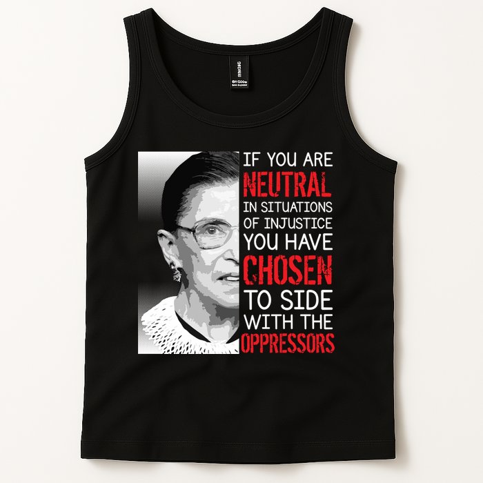 Injustice Ruth Bader Ginsburg Notorious RBG Quote Tank Top