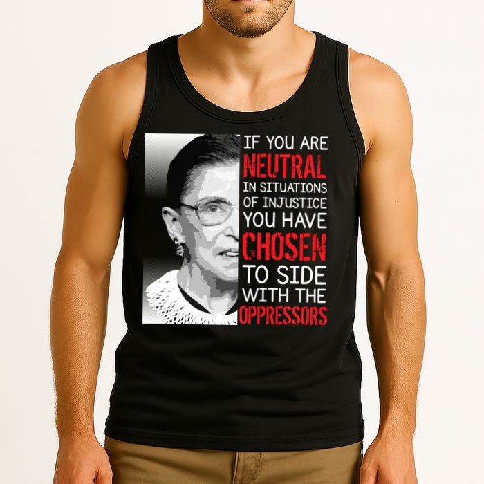 Injustice Ruth Bader Ginsburg Notorious RBG Quote Tank Top