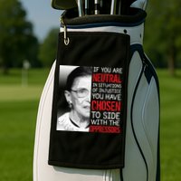 Injustice Ruth Bader Ginsburg Notorious RBG Quote Golf Towel
