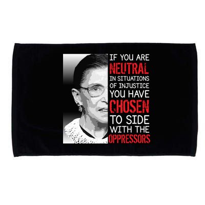 Injustice Ruth Bader Ginsburg Notorious RBG Quote Microfiber Hand Towel