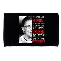 Injustice Ruth Bader Ginsburg Notorious RBG Quote Microfiber Hand Towel