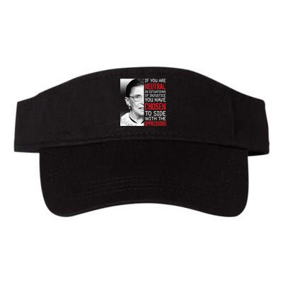 Injustice Ruth Bader Ginsburg Notorious RBG Quote Valucap Bio-Washed Visor