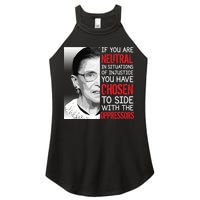 Injustice Ruth Bader Ginsburg Notorious RBG Quote Women's Perfect Tri Rocker Tank