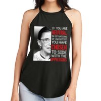 Injustice Ruth Bader Ginsburg Notorious RBG Quote Women's Perfect Tri Rocker Tank