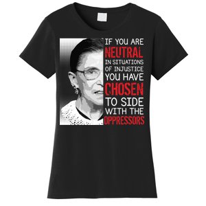 Injustice Ruth Bader Ginsburg Notorious RBG Quote Women's T-Shirt