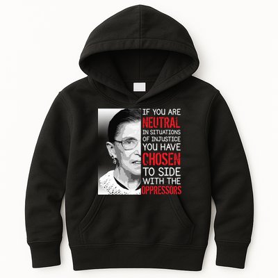 Injustice Ruth Bader Ginsburg Notorious RBG Quote Kids Hoodie