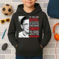 Injustice Ruth Bader Ginsburg Notorious RBG Quote Kids Hoodie