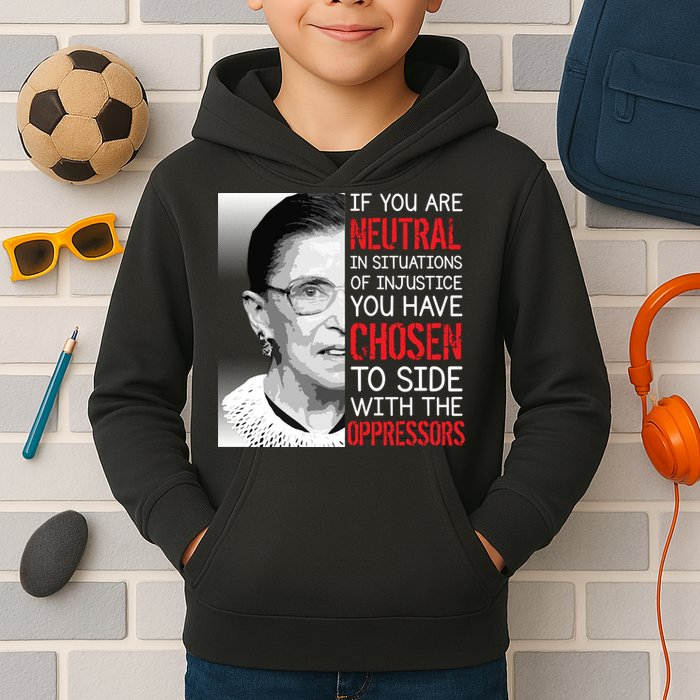 Injustice Ruth Bader Ginsburg Notorious RBG Quote Kids Hoodie