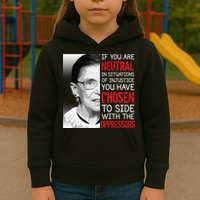 Injustice Ruth Bader Ginsburg Notorious RBG Quote Kids Hoodie