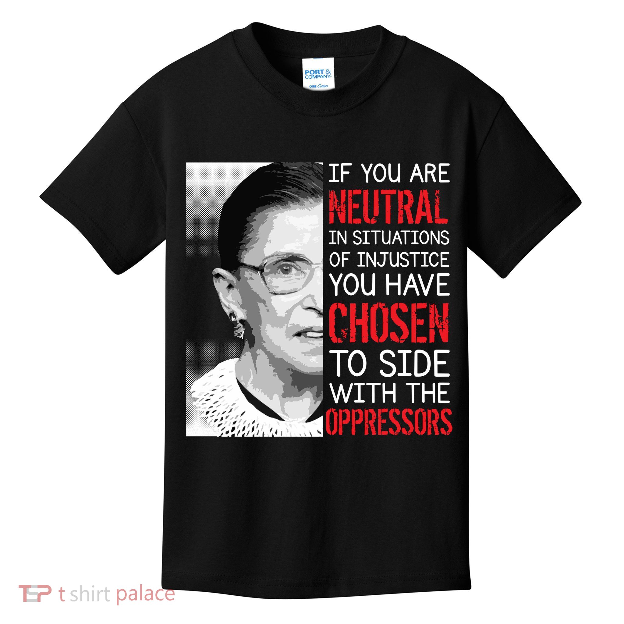 Injustice Ruth Bader Ginsburg Notorious RBG Quote Kids T-Shirt