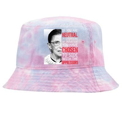 Injustice Ruth Bader Ginsburg Notorious RBG Quote Tie-Dyed Bucket Hat