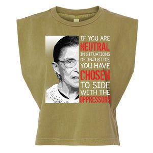 Injustice Ruth Bader Ginsburg Notorious RBG Quote Garment-Dyed Women's Muscle Tee