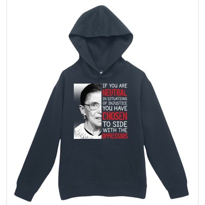 Injustice Ruth Bader Ginsburg Notorious RBG Quote Urban Pullover Hoodie