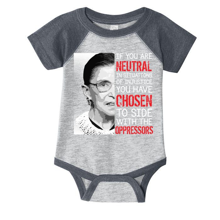 Injustice Ruth Bader Ginsburg Notorious RBG Quote Infant Baby Jersey Bodysuit