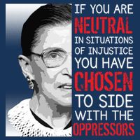Injustice Ruth Bader Ginsburg Notorious RBG Quote Infant Baby Jersey Bodysuit