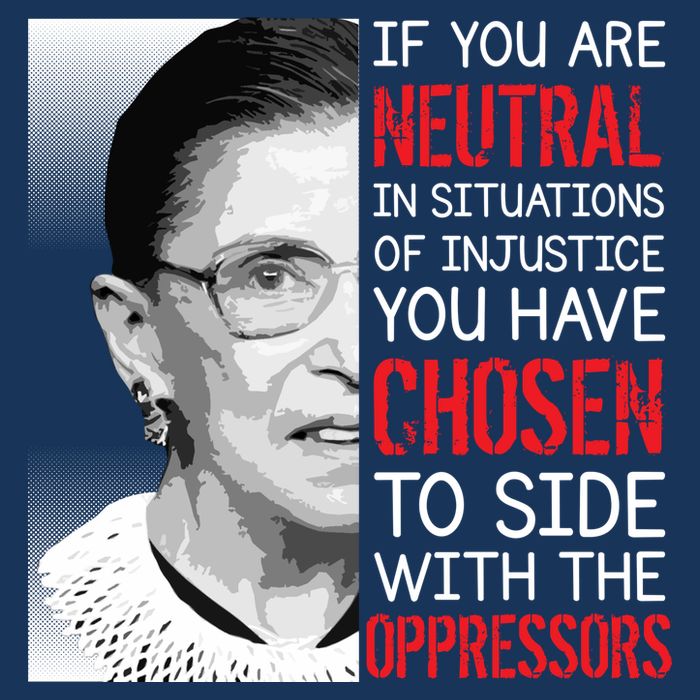 Injustice Ruth Bader Ginsburg Notorious RBG Quote Infant Baby Jersey Bodysuit