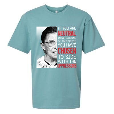 Injustice Ruth Bader Ginsburg Notorious RBG Quote Sueded Cloud Jersey T-Shirt
