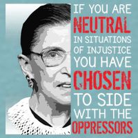 Injustice Ruth Bader Ginsburg Notorious RBG Quote Sueded Cloud Jersey T-Shirt