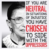 Injustice Ruth Bader Ginsburg Notorious RBG Quote Garment-Dyed Sweatshirt