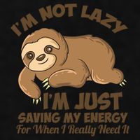 I'm Not Lazy I'm Just Saving My Energy Funny Sloth Saying  Ladies PosiCharge Tri-Blend Wicking Tank