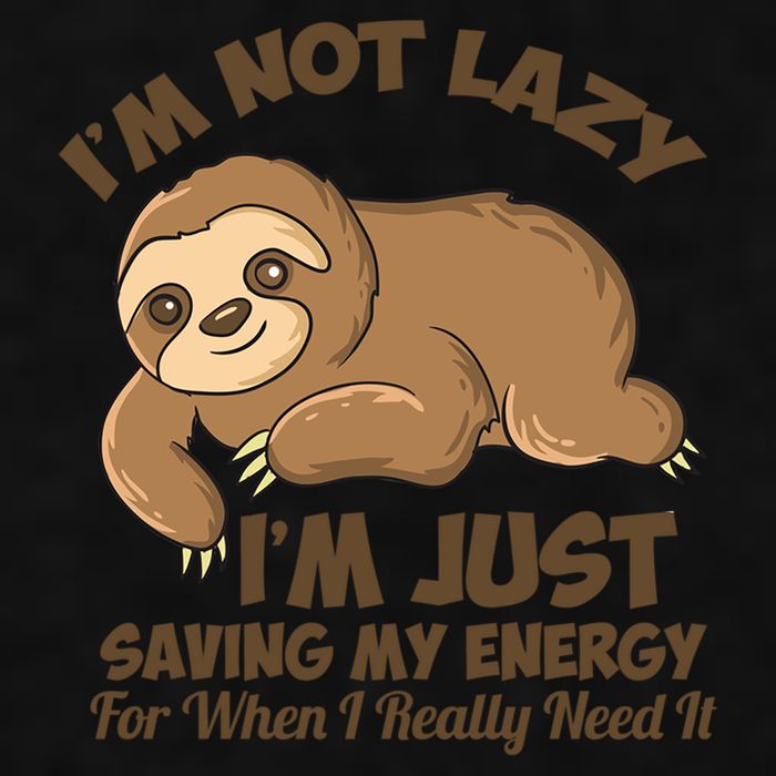I'm Not Lazy I'm Just Saving My Energy Funny Sloth Saying  Ladies PosiCharge Tri-Blend Wicking Tank