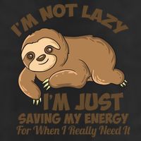 I'm Not Lazy I'm Just Saving My Energy Funny Sloth Saying  Microfiber Hand Towel