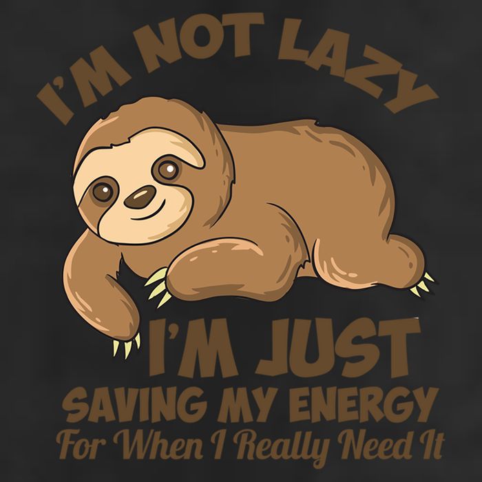 I'm Not Lazy I'm Just Saving My Energy Funny Sloth Saying  Microfiber Hand Towel