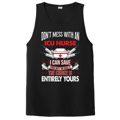 Icu Nurse Life Funny Critical Care Nursing Quote Gift PosiCharge Competitor Tank