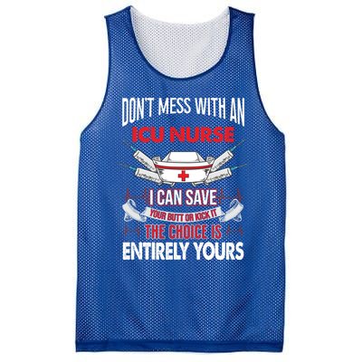 Icu Nurse Life Funny Critical Care Nursing Quote Gift Mesh Reversible Basketball Jersey Tank