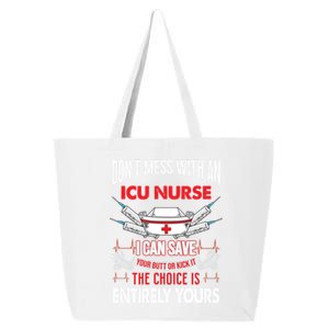 Icu Nurse Life Funny Critical Care Nursing Quote Gift 25L Jumbo Tote