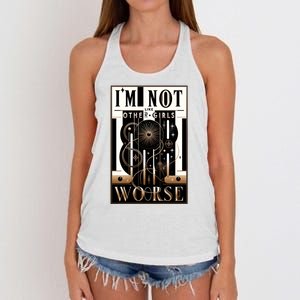 Im Not Like Other Girl S Im Worse Women's Knotted Racerback Tank