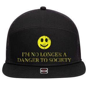 IM No Longer A Danger To Society 7 Panel Mesh Trucker Snapback Hat