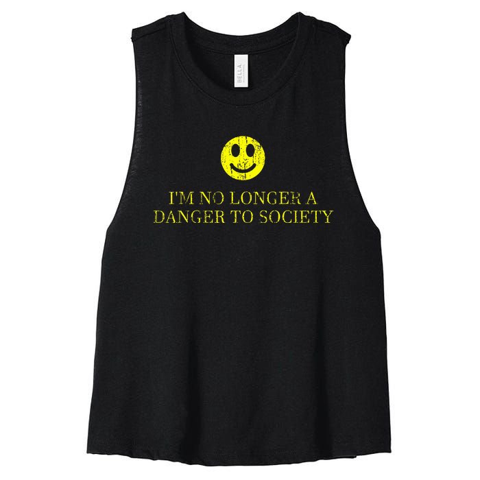 IM No Longer A Danger To Society Women's Racerback Cropped Tank