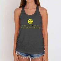 IM No Longer A Danger To Society Women's Knotted Racerback Tank